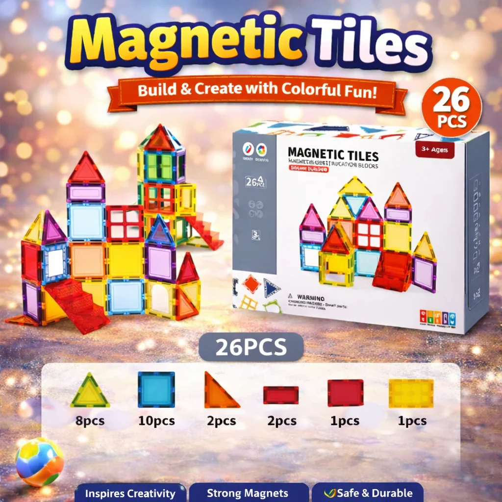 Magnetic Building Blocks Educational Toy 5 - buy in Pakistan from Safencia